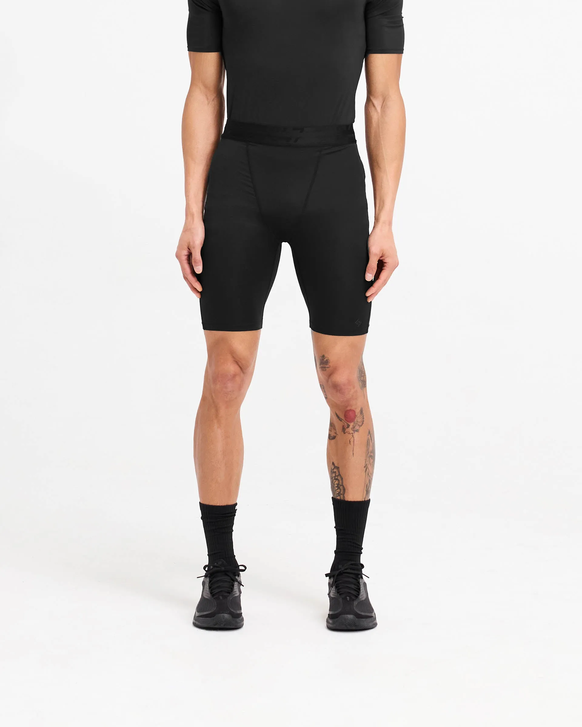 247 Compound Legging Short - Black