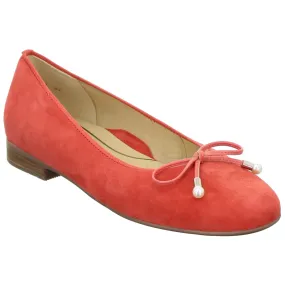 Ara Ladies Pump Coral Suede