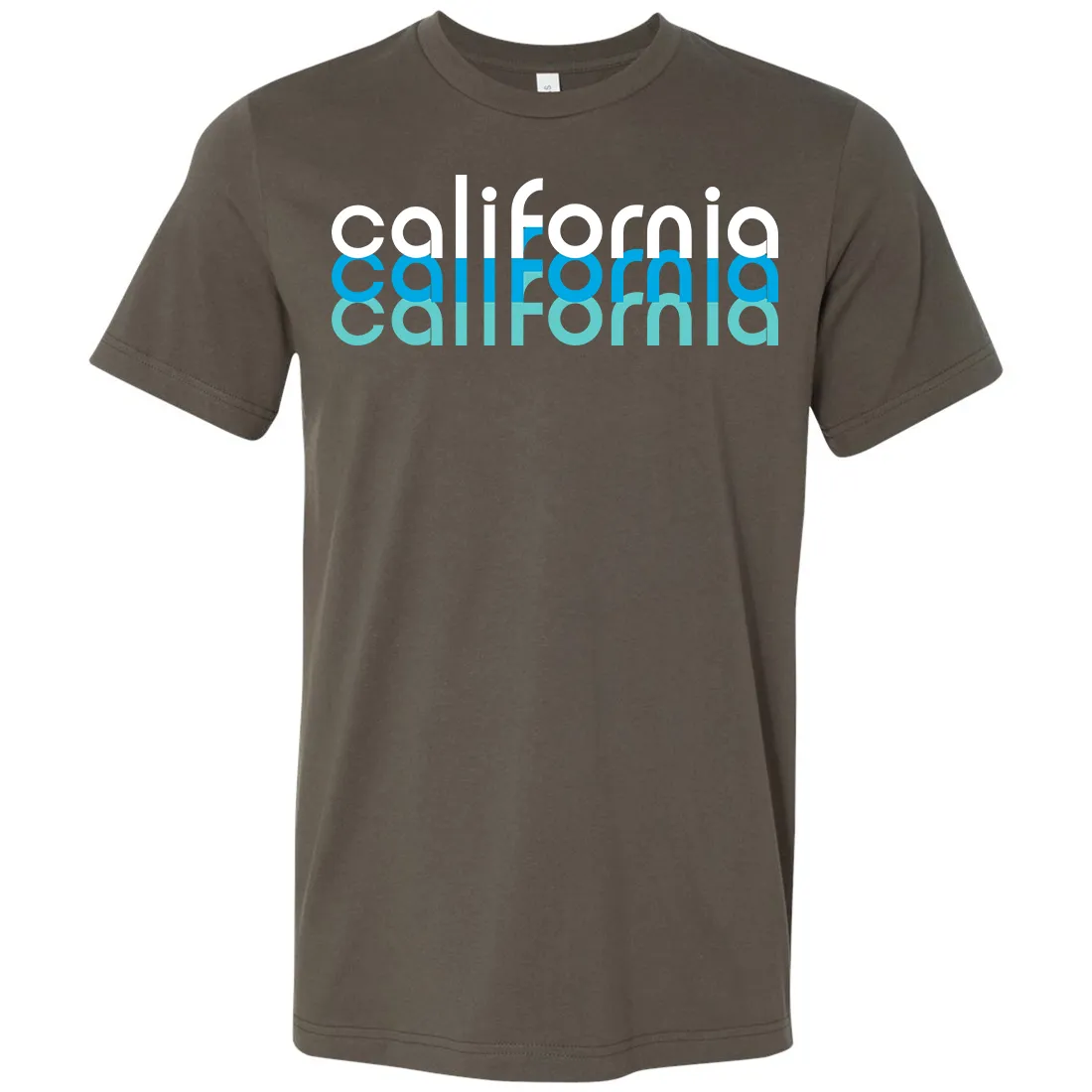 California Cool Stacked Asst Colors Mens Lightweight Fitted T-Shirt/tee