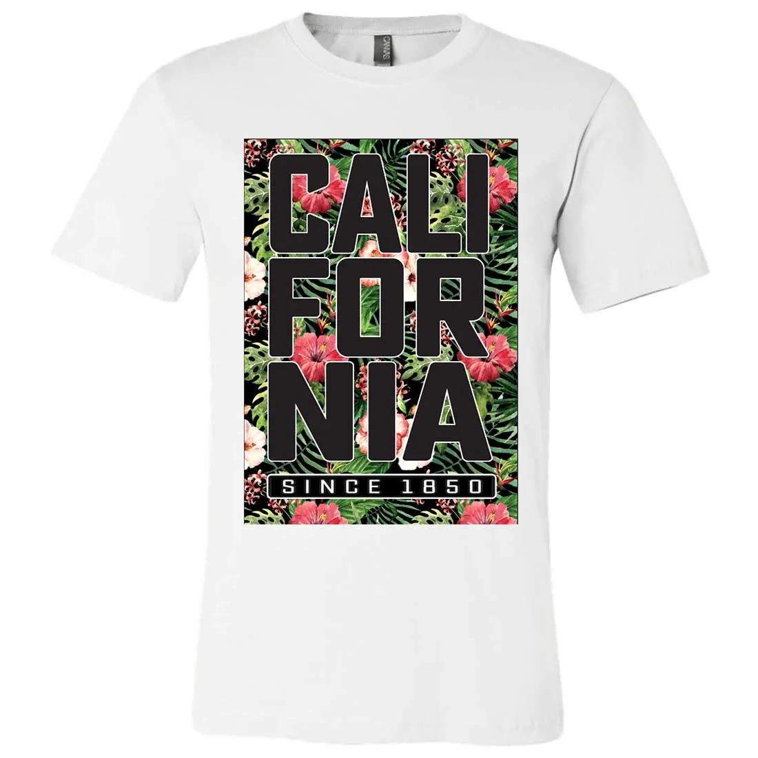 California Republic 1850 Floral Asst Colors Mens Fitted Tee