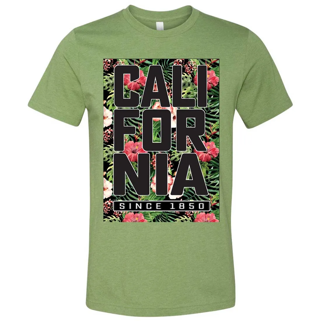 California Republic 1850 Floral Asst Colors Mens Fitted Tee