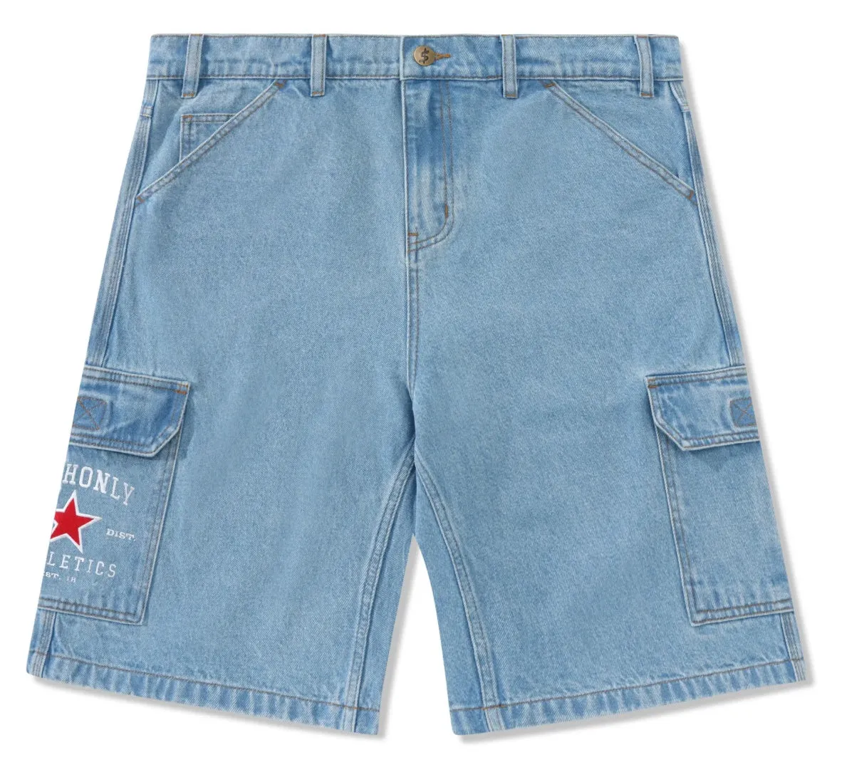 Cash Only Athletics Denim Shorts / Washed Indigo