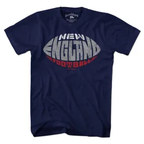 Chowdaheadz - New England Football Shape T-Shirt