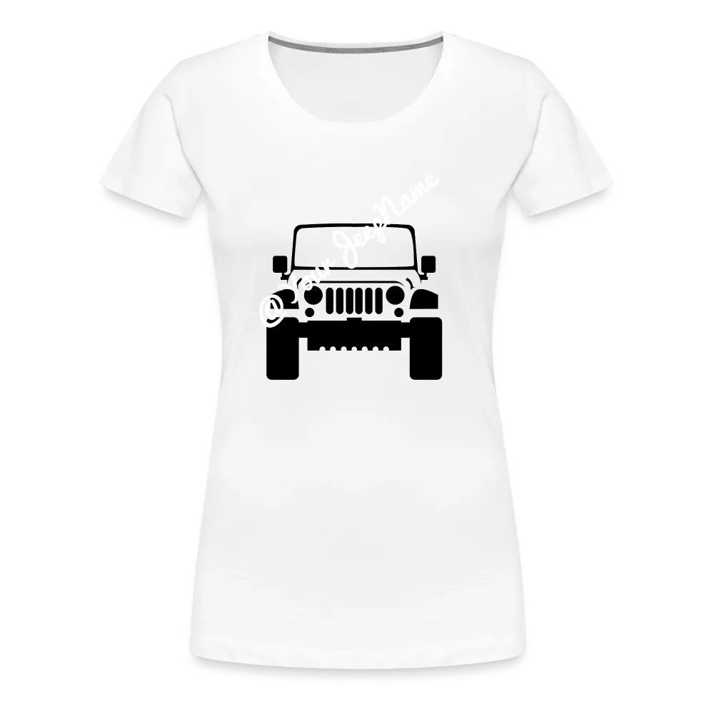 Custom Jeep Name Green T-Shirt