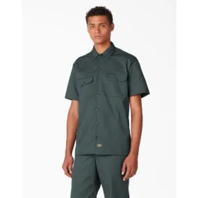 Dickies Short Sleeve Twill Work Shirt Hunter Green