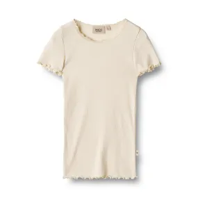 Geripptes T-Shirt Katie Cream