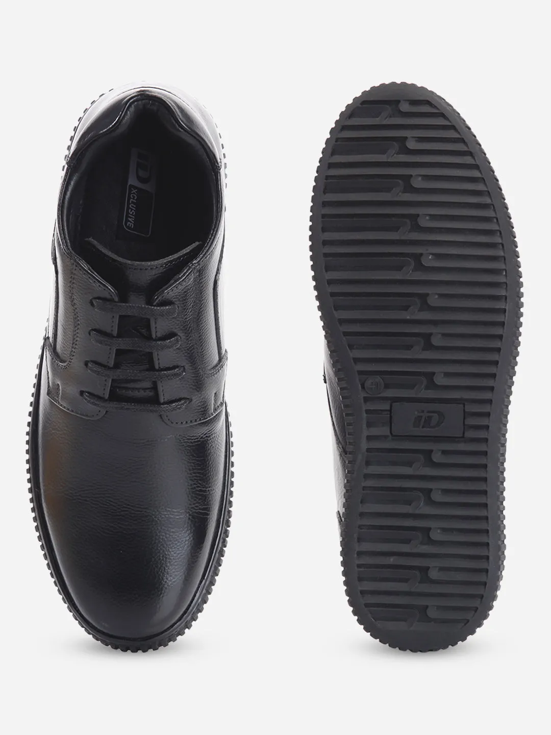 Men's Black Round Toe Lace Up Casual (ID3085)