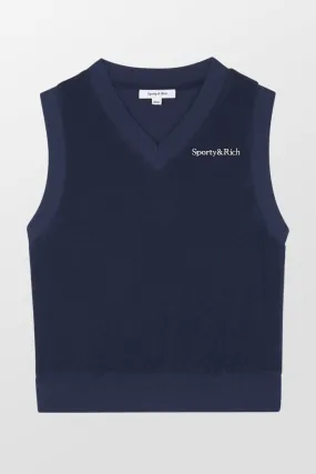 Serif Logo Terry Vest