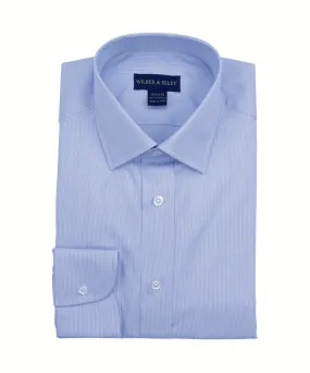 Tailored Fit Micro Stripe w/ White Ground Spread Collar